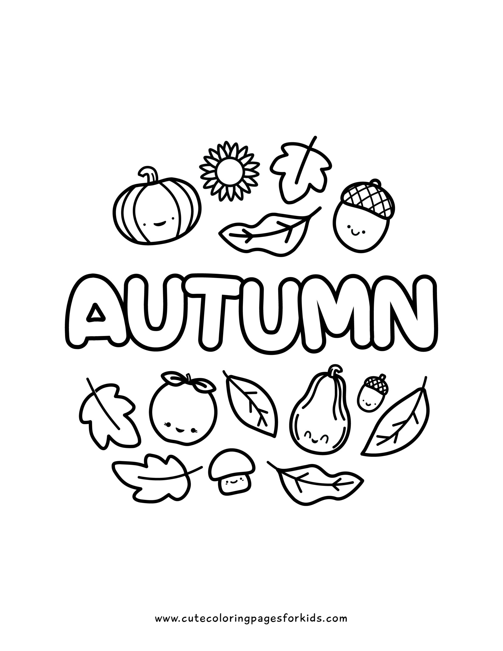 Free Printable Autumn & Fall Coloring Pages