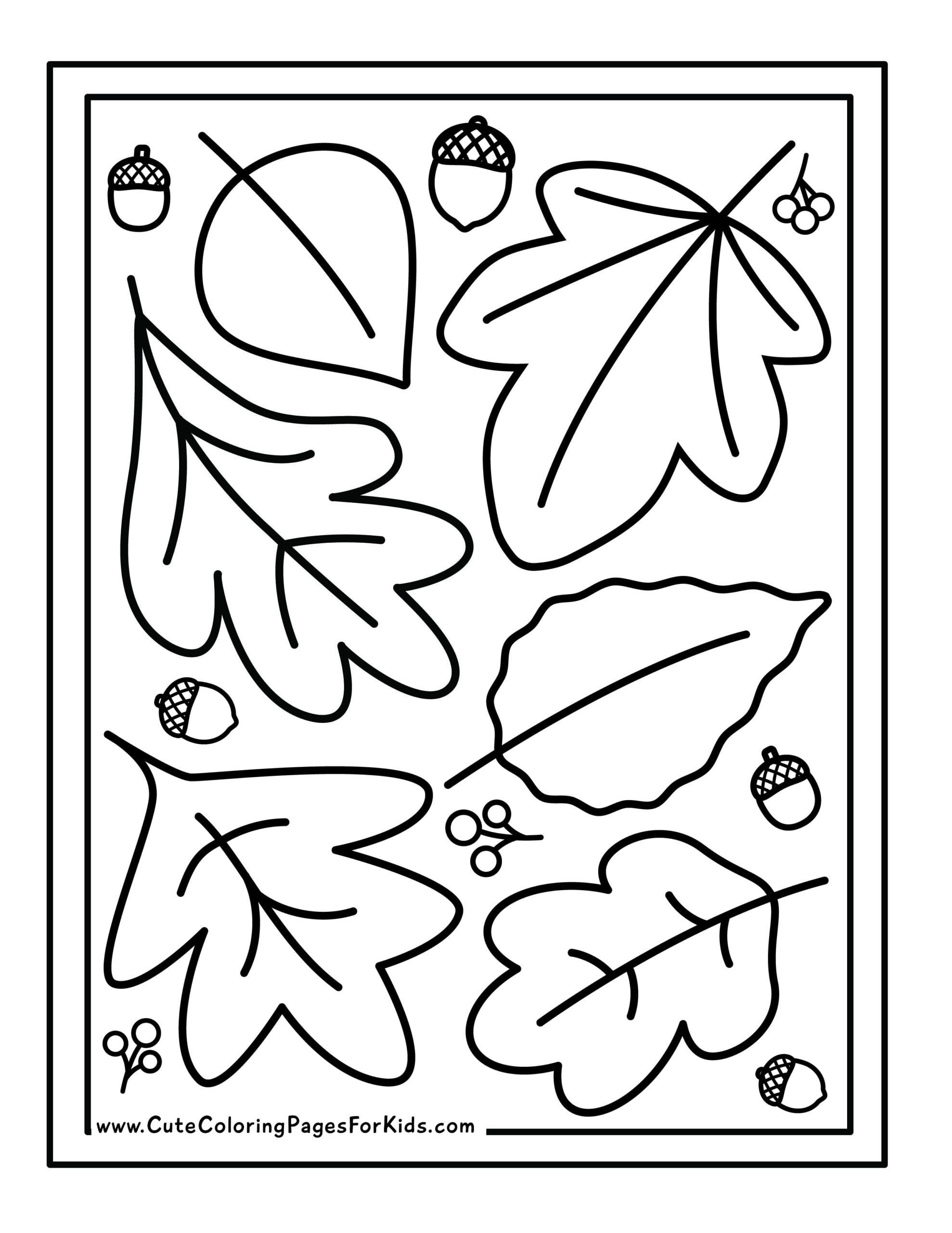 16 Autumn Coloring Pages Free Printable PDF Download Coloring Feel
