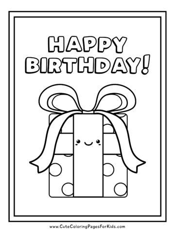 Free Printable Birthday Coloring Pages - Cute Coloring Pages For Kids