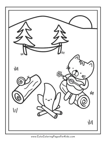 Cool Stuff Coloring Pages, Kid's Printable Coloring Assessment