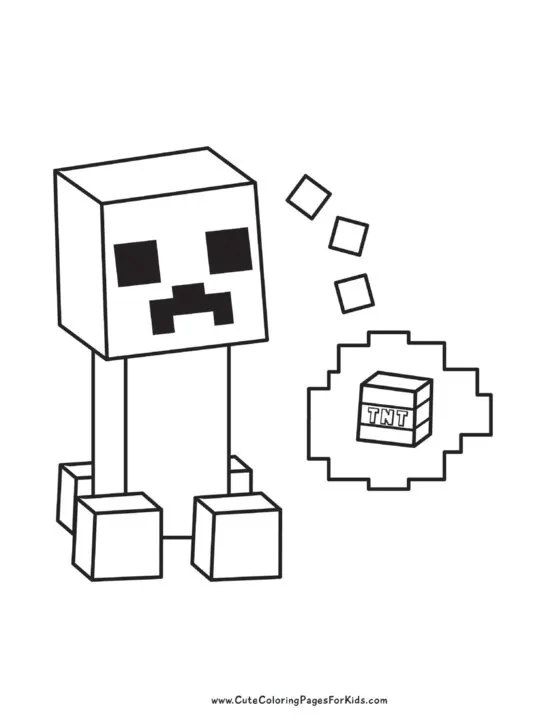 Minecraft Creeper Face - Printable for Download