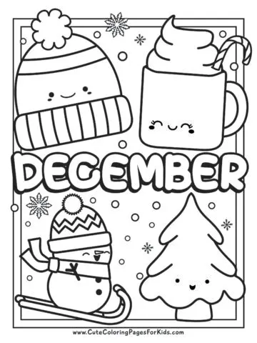 Kawaii to color for kids - Kawaii Kids Coloring Pages