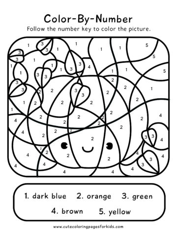 Color-By-Number Archives - Cute Coloring Pages For Kids