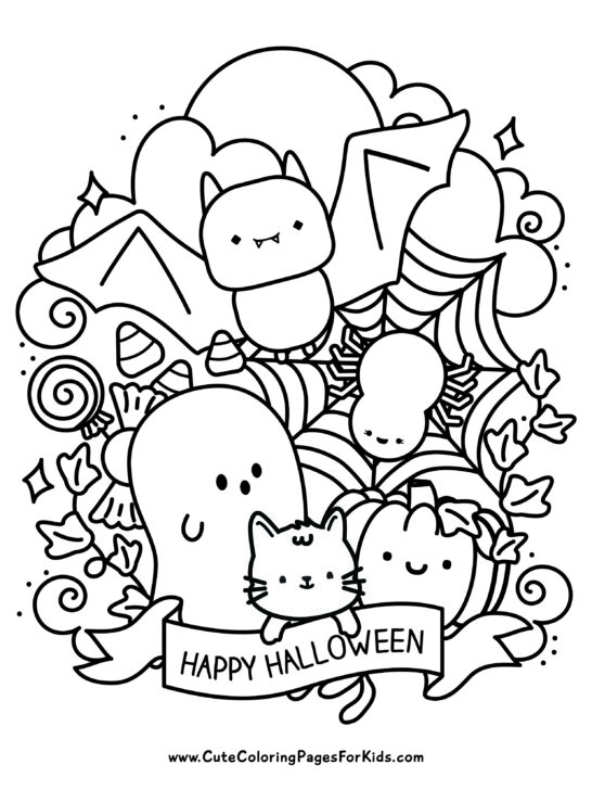 FREE Halloween Coloring Pages {CUTE!} - A Country Girl's Life