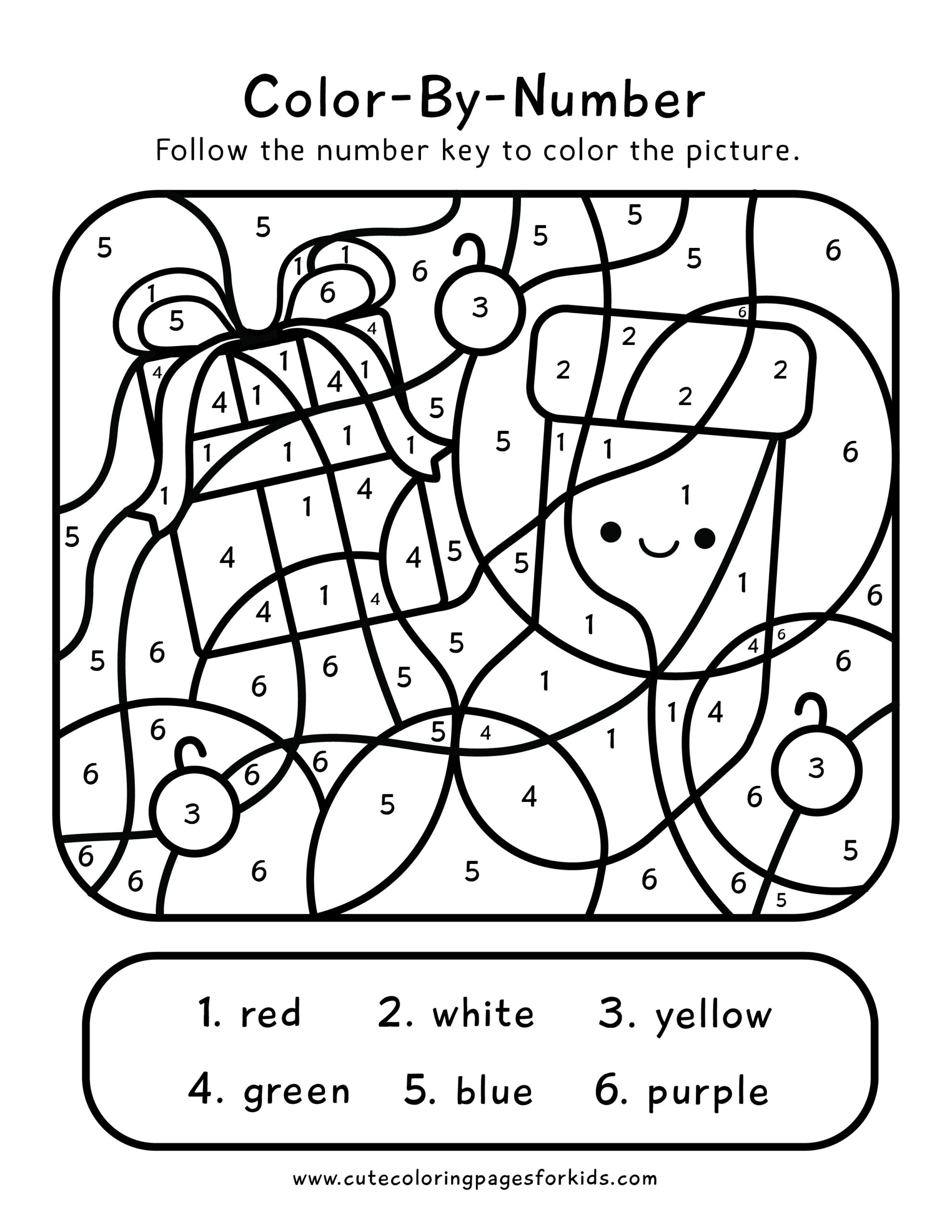 Christmas Color By Number 2 Free Printable PDFs Cute Coloring Pages