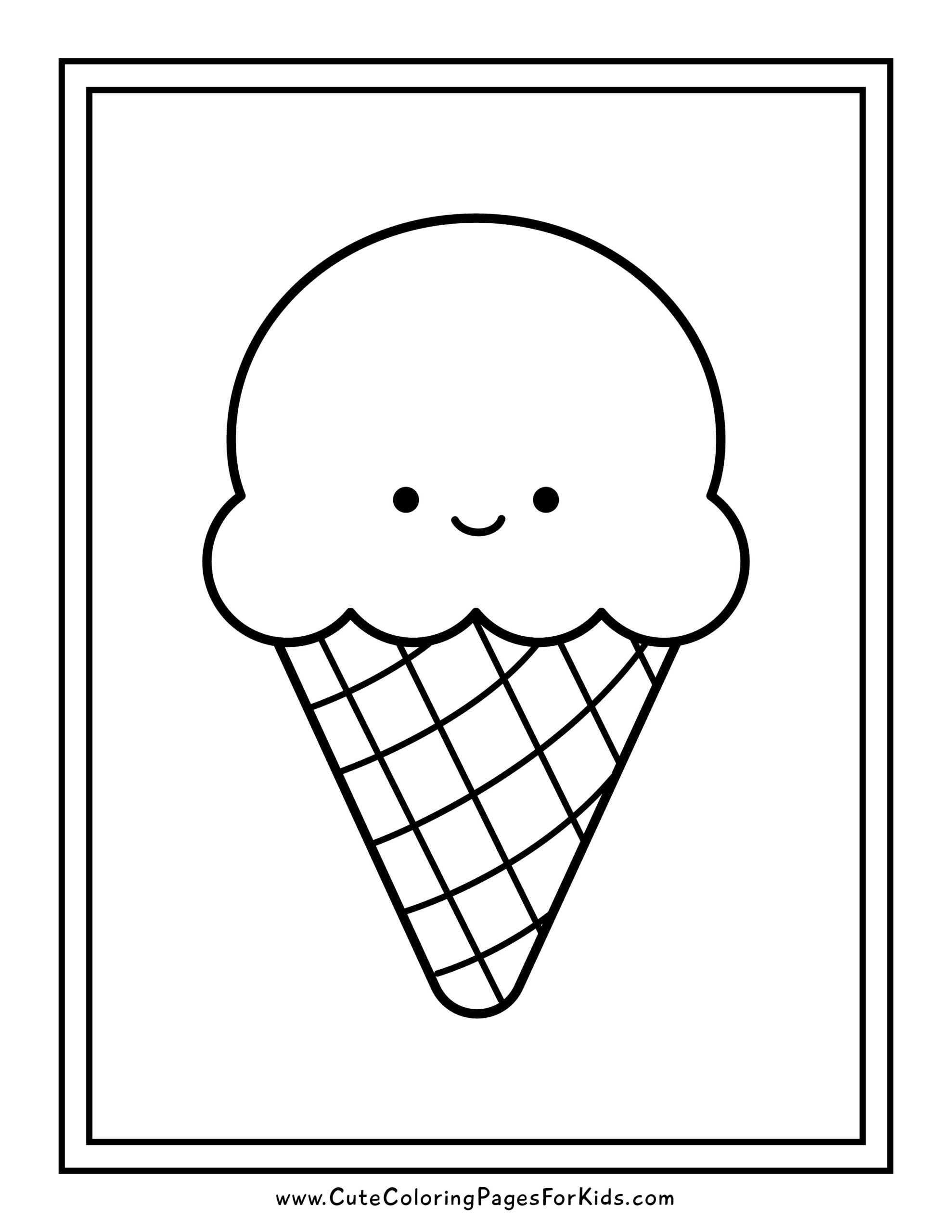 Ice Cream Coloring Pages 8 Free Printables To Download Cute 