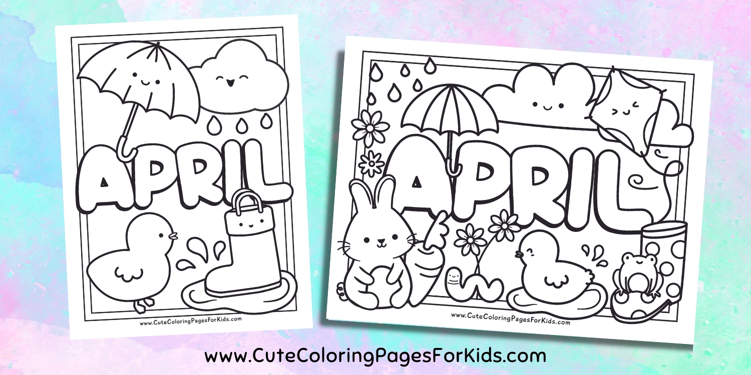 April Coloring Pages - Cute Coloring Pages For Kids
