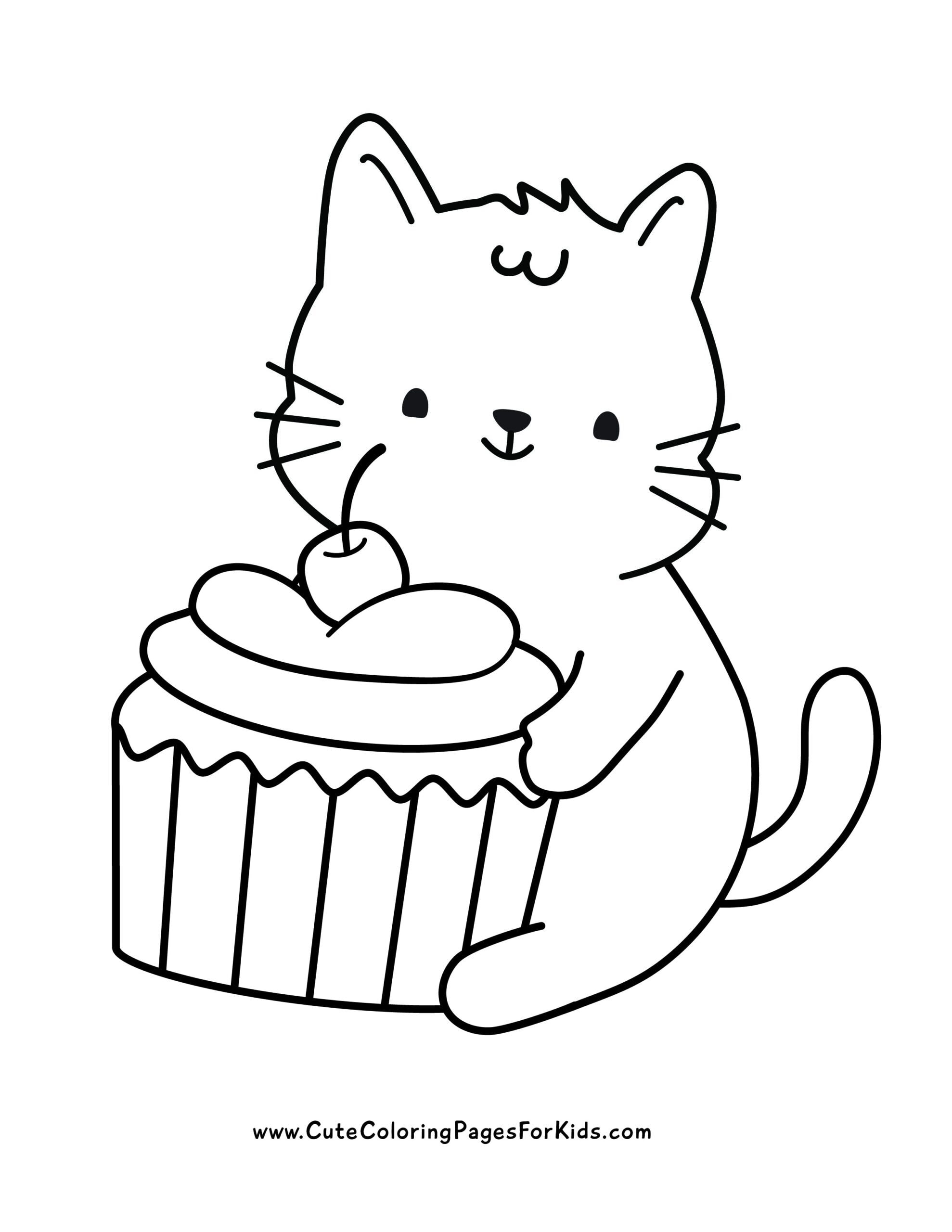 Kitty Cat Coloring Pages 10 Free Printable PDFs Cute Coloring Pages 