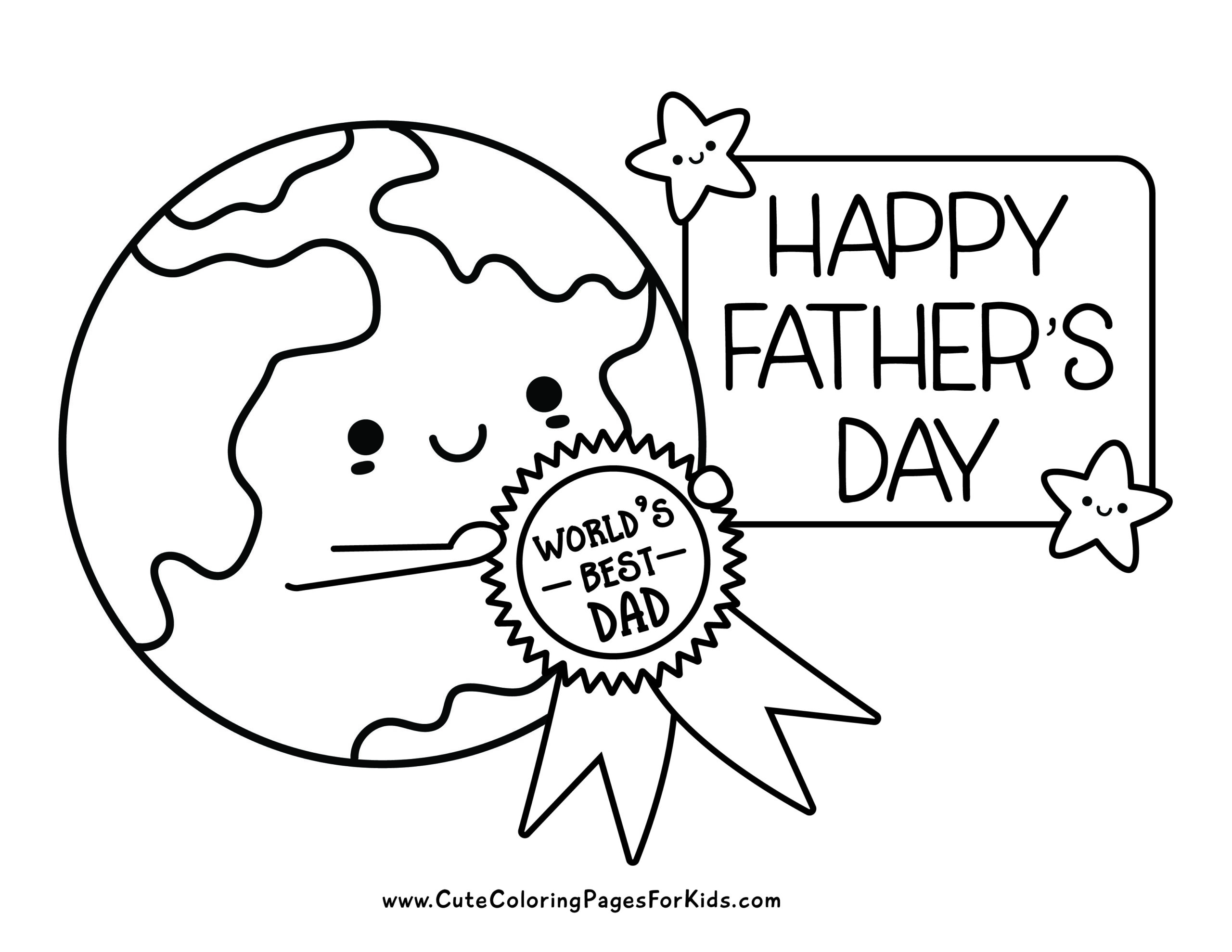 Father's Day Coloring Pages - Cute Coloring Pages For Kids