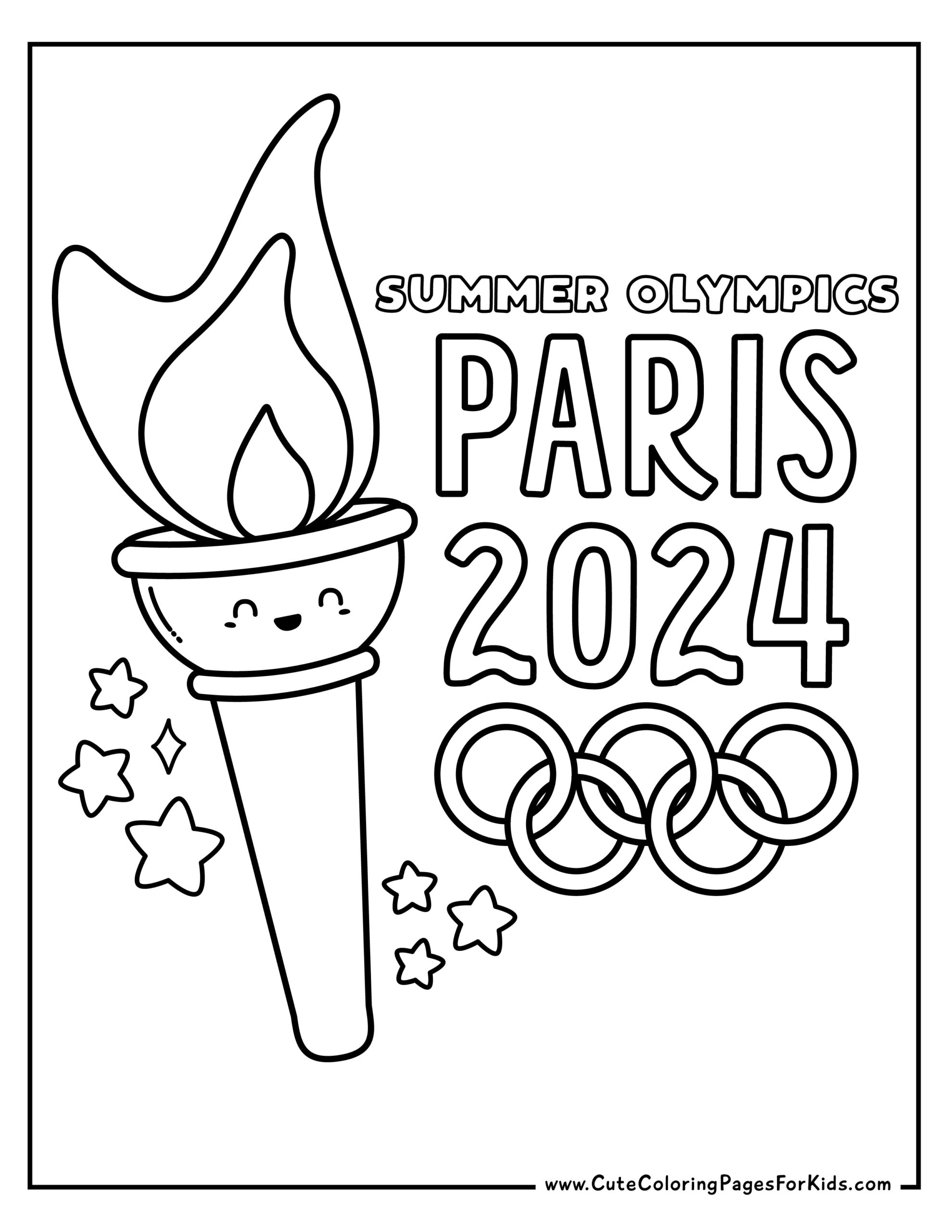 2024 Summer Olympics Coloring Pages: 6 Free Printable PDFs - Cute Coloring Pages For Kids