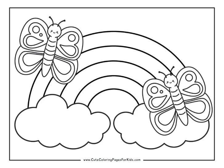 17 Rainbow Coloring Pages (Free Printable PDFs) - Cute Coloring Pages For Kids