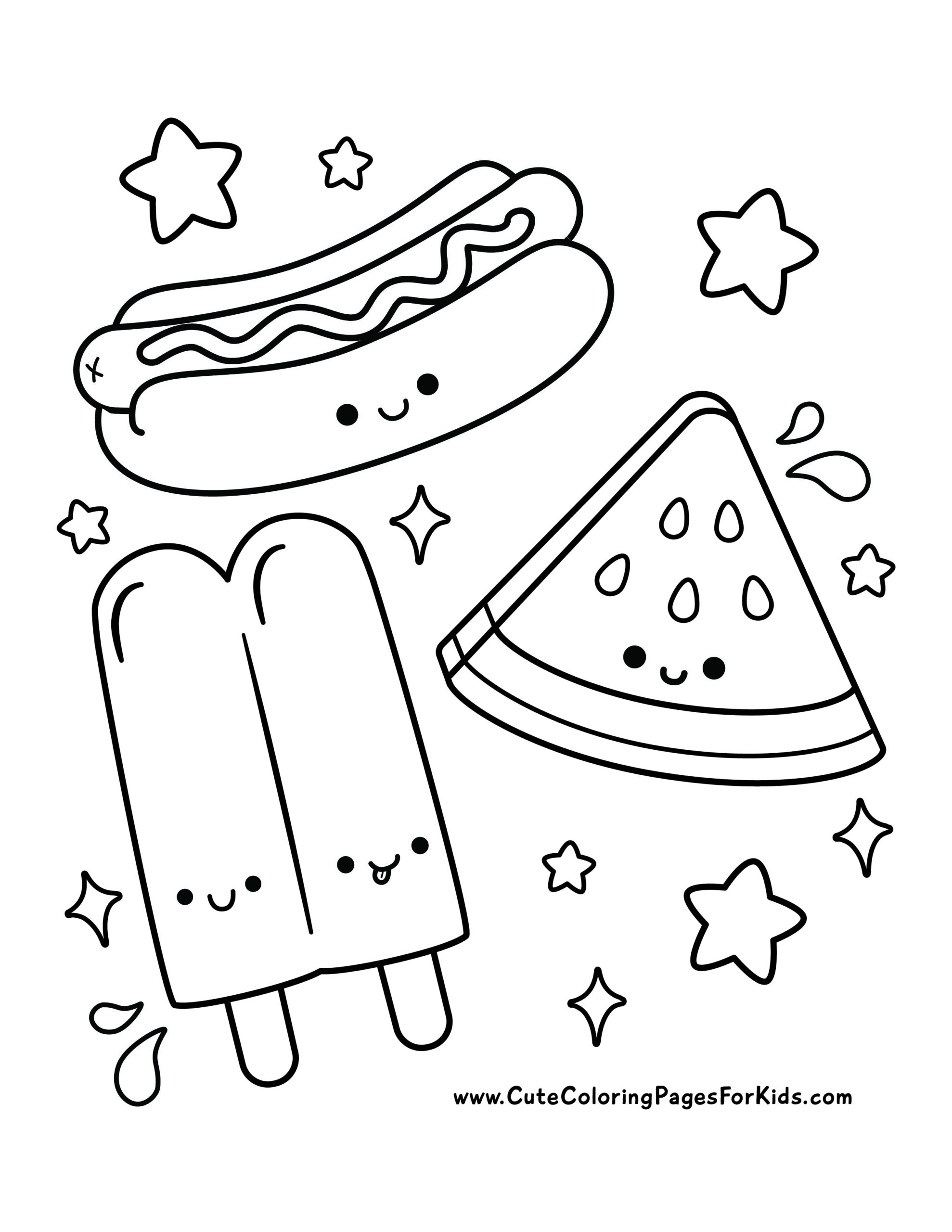 Summer Coloring Pages (10 Free Printable PDF Downloads) - Cute Coloring ...