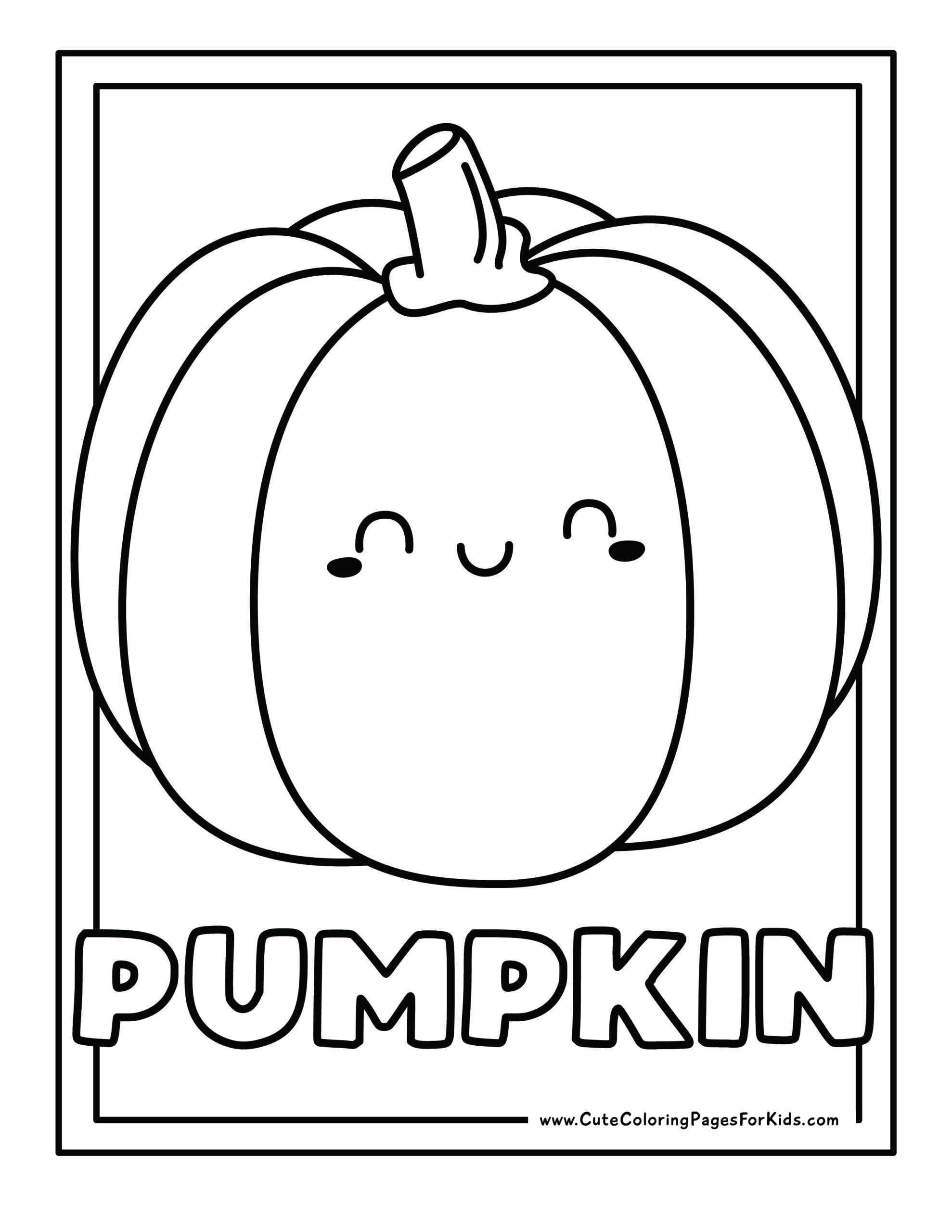 19 Pumpkin Coloring Pages Free Printables Cute Coloring Pages For Kids