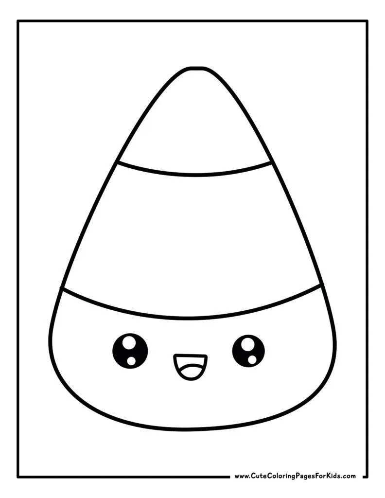 Halloween Candy and Treats Coloring Pages (Free Printable) - Cute Coloring Pages For Kids