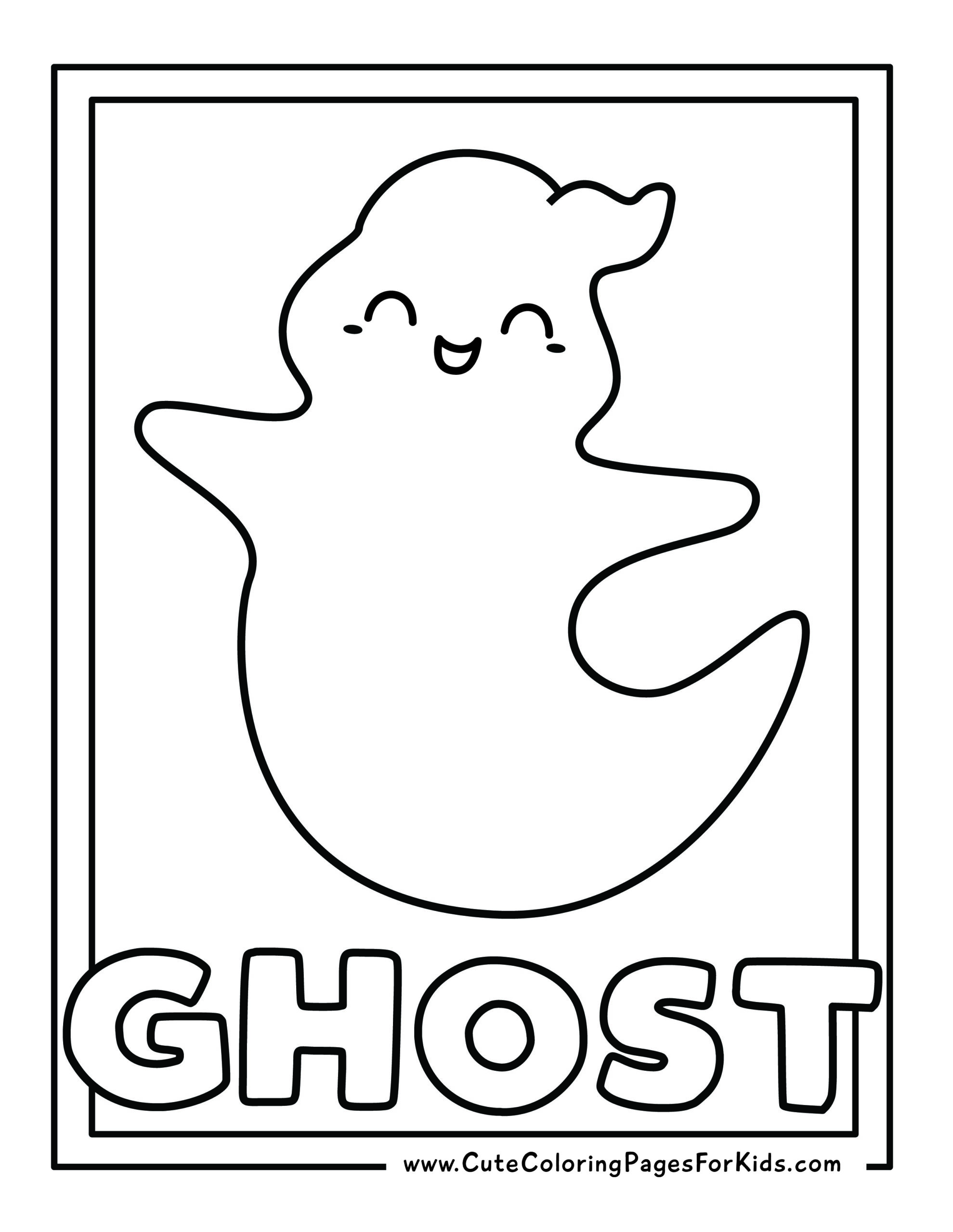 7 Cute Ghost Coloring Pages (Free Printable PDFs) Cute Coloring Pages