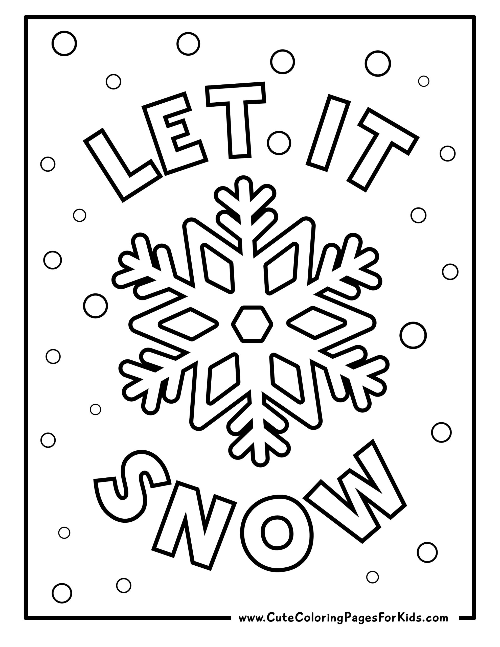 Winter Coloring Pages (Free Printable PDF Downloads) - Cute Coloring ...