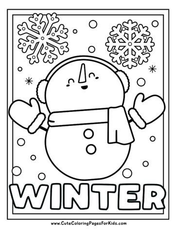 Winter Coloring Pages (Free Printable PDF Downloads) - Cute Coloring ...