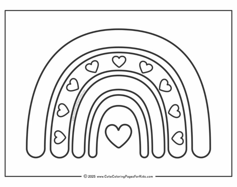 Heart Coloring Pages - Cute Coloring Pages For Kids