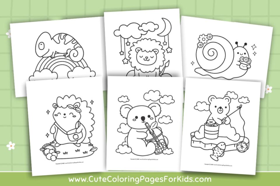 Cute Animal Coloring Pages (Free Printables) - Cute Coloring Pages For Kids