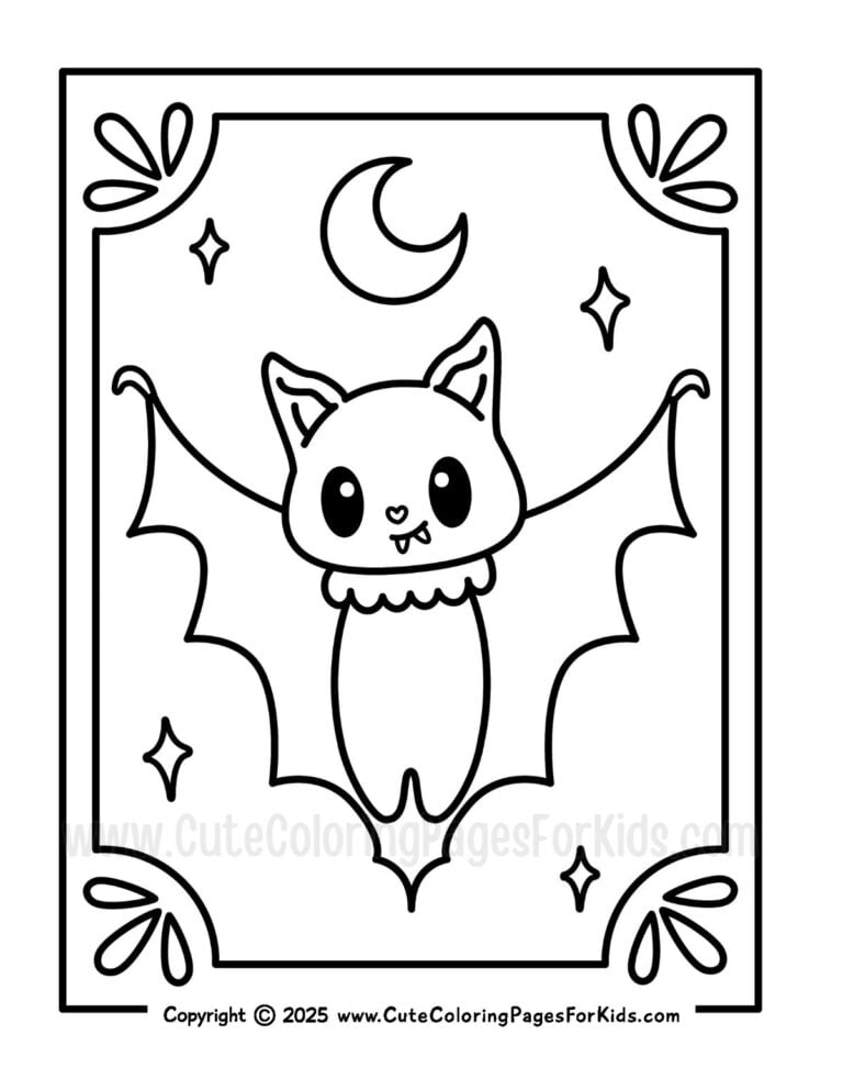 Bat Coloring Pages (Free Printable PDFs) - Cute Coloring Pages For Kids