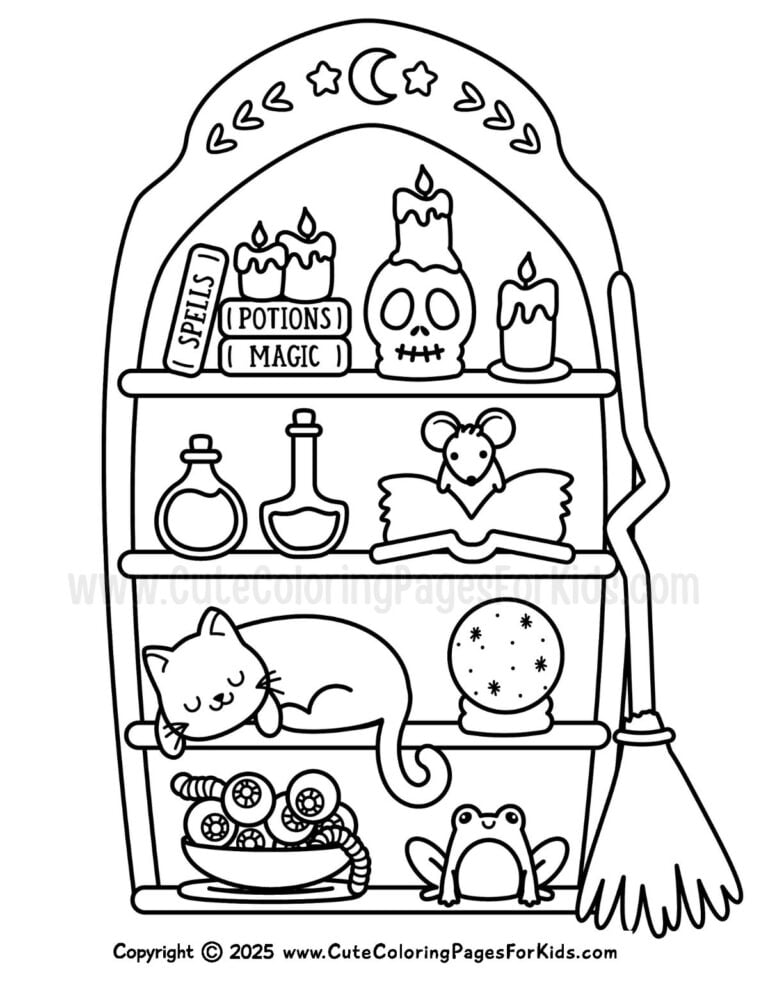 Witch Coloring Pages (Free PDF Printables) - Cute Coloring Pages For Kids