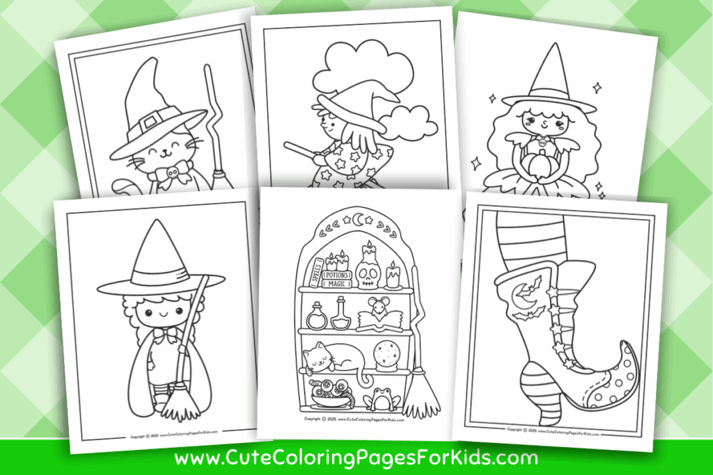 Witch Coloring Pages (Free PDF Printables) - Cute Coloring Pages For Kids